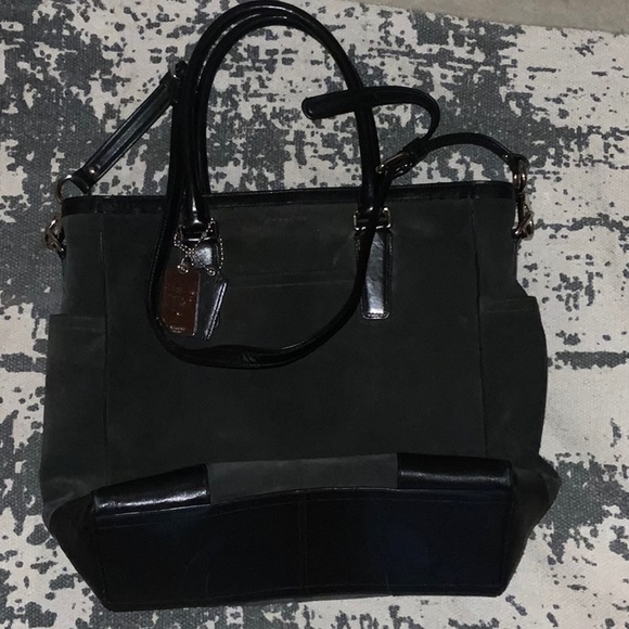 Coach Suede and Leather tote bag - Picture 7 of 13